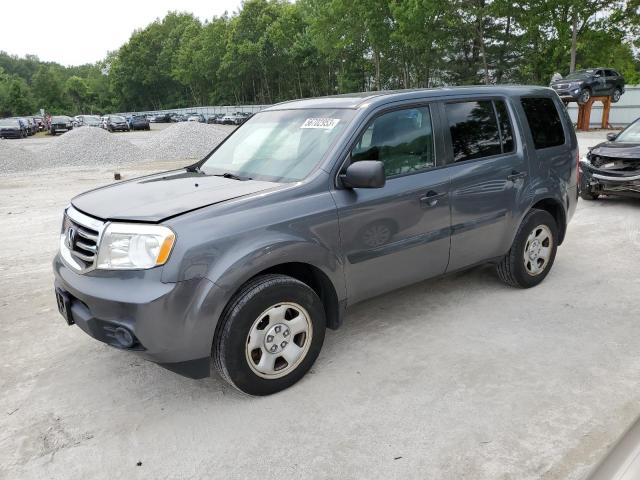 HONDA PILOT LX 2013 with VIN 5FNYF4H25DB011842 - Photo from auction