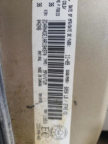 Photo 14 from auction – 2010 DODGE GRAND CARA with VIN 2D4RN4DE1AR194974