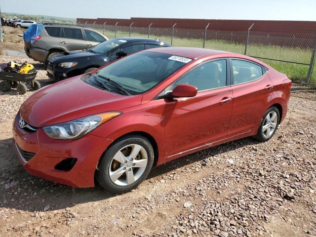 HYUNDAI ELANTRA GL 2012 with VIN KMHDH4AE2CU186712 - Photo from auction