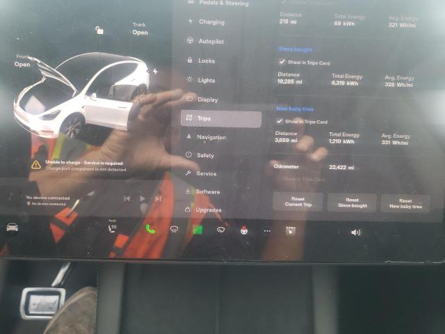 Photo 9 from auction – 2022 TESLA MODEL Y with VIN 7SAYGDEE7NA012231