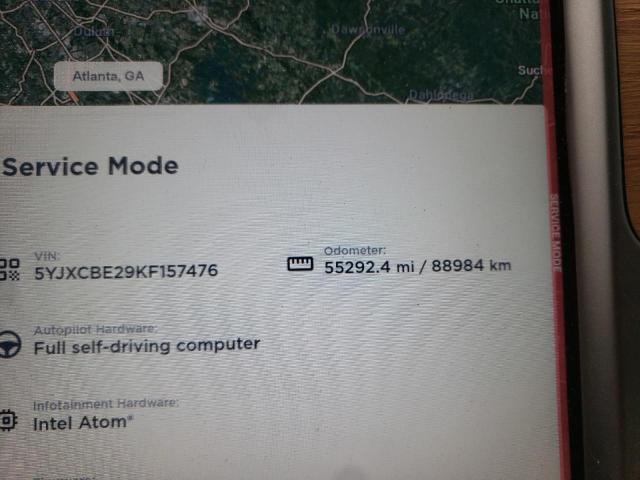 Photo 9 from auction – 2019 TESLA MODEL X with VIN 5YJXCBE29KF157476