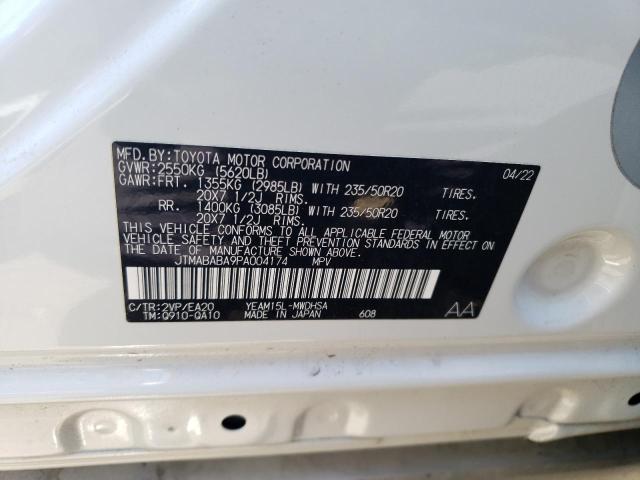 Photo 14 from auction – 2023 SUBARU SOLTERRA P with VIN JTMABABA9PA004174