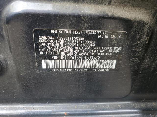 Photo 14 from auction – 2015 SUBARU IMPREZA SP with VIN JF1GPAT68FH200382