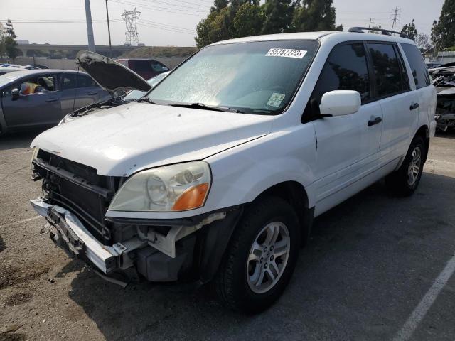 HONDA PILOT EX 2003 with VIN 2HKYF18403H612334 - Photo from auction
