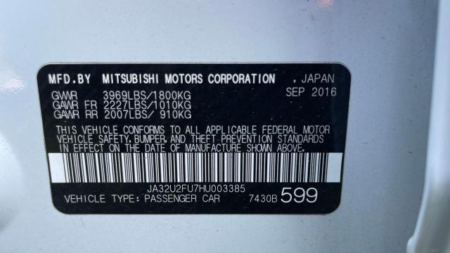 Photo 10 from auction – 2017 MITSUBISHI LANCER ES with VIN JA32U2FU7HU003385