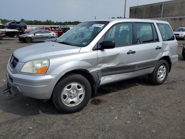 HONDA PILOT LX 2005 with VIN 2HKYF18135H537122 - Photo from auction