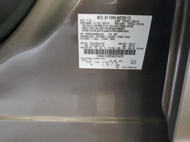 Photo 14 from auction – 2013 FORD FLEX SEL with VIN 2FMGK5C8XDBD23429