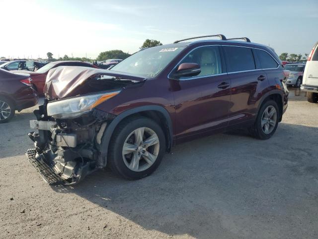 TOYOTA HIGHLANDER 2015 with VIN 5TDDKRFH0FS168577 - Photo from auction