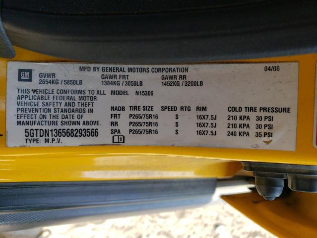 Photo 14 from auction – 2006 HUMMER H3 with VIN 5GTDN136568293566