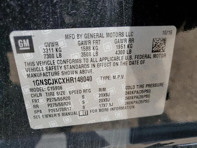 Photo 14 from auction – 2017 CHEVROLET SUBURBAN C with VIN 1GNSCJKCXHR148040