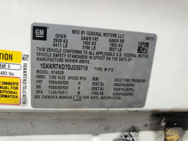 Photo 14 from auction – 2013 GMC ACADIA DEN with VIN 1GKKRTKD7DJ230719