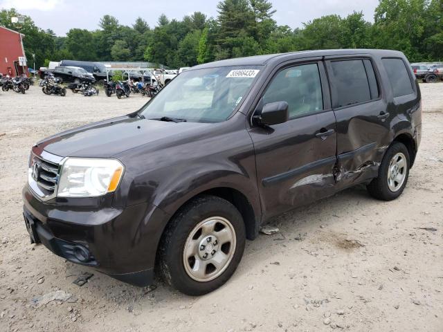 HONDA PILOT LX 2012 with VIN 5FNYF4H23CB001597 - Photo from auction