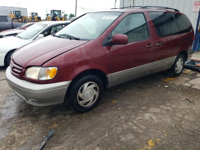 TOYOTA SIENNA LE 2002 with VIN 4T3ZF13C42U448385 - Photo from auction