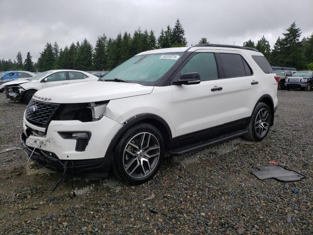 FORD EXPLORER S 2018 with VIN 1FM5K8GT7JGC49334 - Photo from auction