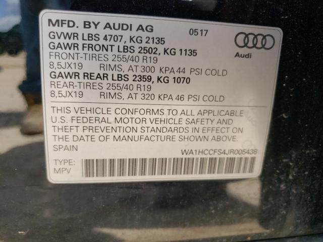 Photo 14 from auction – 2018 AUDI Q3 PREMIUM with VIN WA1HCCFS4JR005438