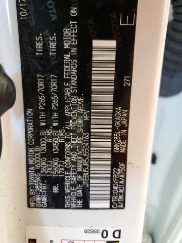 Photo 14 from auction – 2018 TOYOTA 4RUNNER SR with VIN JTEBU5JR5J5504163