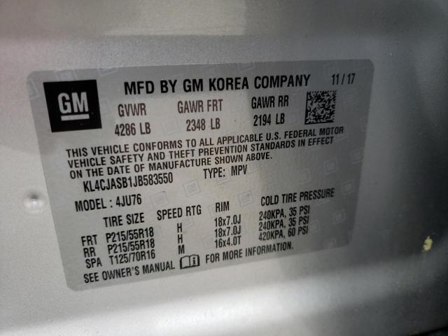 Photo 14 from auction – 2018 BUICK ENCORE PRE with VIN KL4CJASB1JB583550