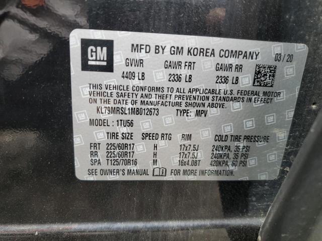 Photo 14 from auction – 2021 CHEVROLET TRAILBLAZE with VIN KL79MRSL1MB012673