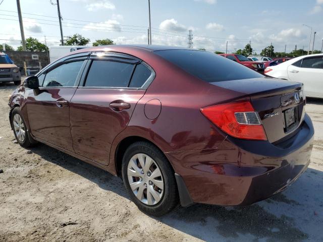 Photo 2 from auction – 2012 HONDA CIVIC LX with VIN 19XFB2F51CE103457