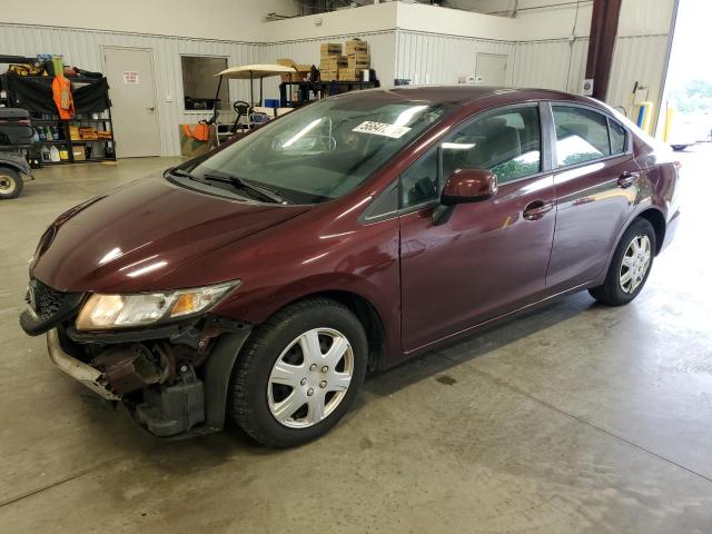 HONDA CIVIC LX 2013 with VIN 19XFB2F51DE262464 - Photo from auction