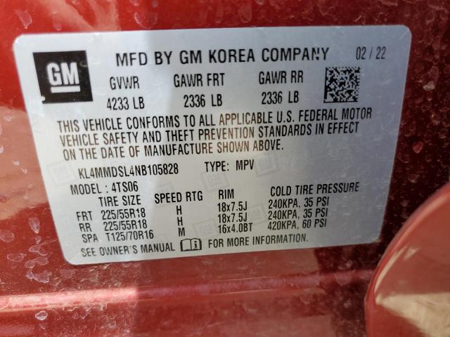 Photo 14 from auction – 2022 BUICK ENCORE GX with VIN KL4MMDSL4NB105828