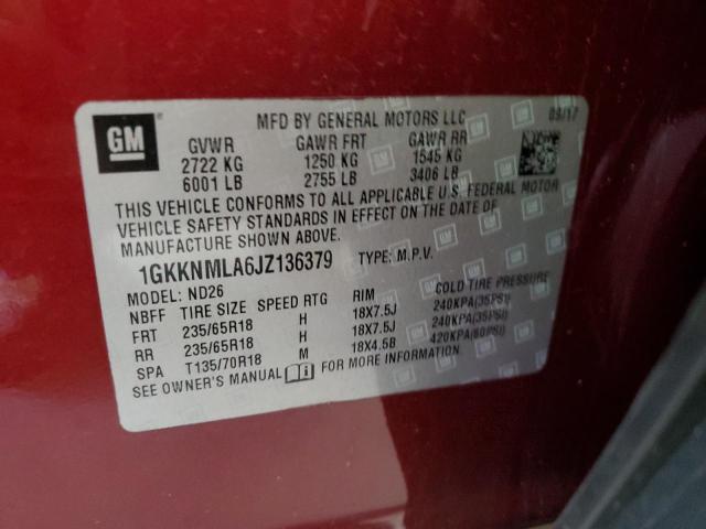 Photo 14 from auction – 2018 GMC ACADIA SLT with VIN 1GKKNMLA6JZ136379