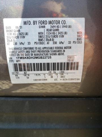 Photo 14 from auction – 2021 FORD EXPLORER X with VIN 1FMSK8DH2MGB22725