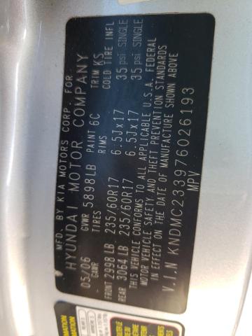 Photo 14 from auction – 2007 HYUNDAI ENTOURAGE with VIN KNDMC233976026193