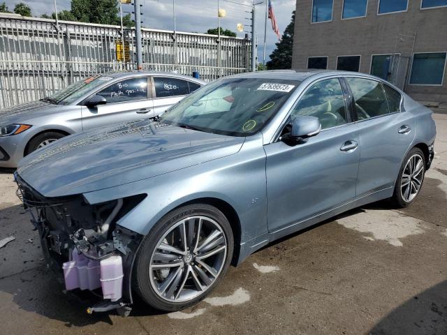 INFINITI Q50 BASE 2014 with VIN JN1BV7AR0EM685877 - Photo from auction