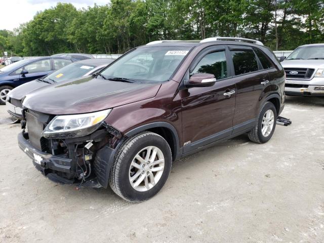 KIA SORENTO LX 2014 with VIN 5XYKTDA73EG503042 - Photo from auction