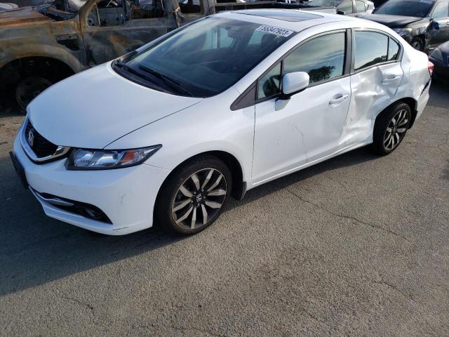 HONDA CIVIC EXL 2015 with VIN 19XFB2F9XFE280175 - Photo from auction