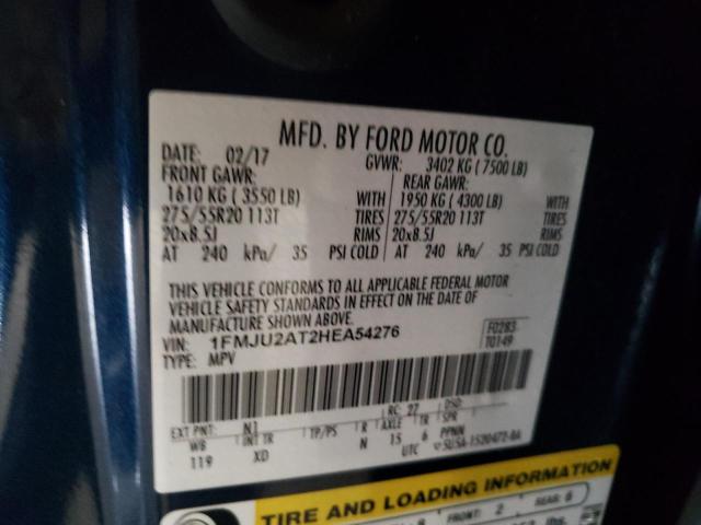 Photo 14 from auction – 2017 FORD EXPEDITION with VIN 1FMJU2AT2HEA54276
