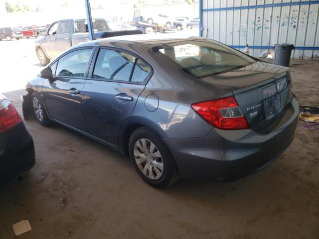 Photo 2 from auction – 2012 HONDA CIVIC LX with VIN 19XFB2F55CE086677