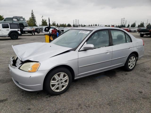 HONDA CIVIC EX 2003 with VIN 2HGES26783H501557 - Photo from auction