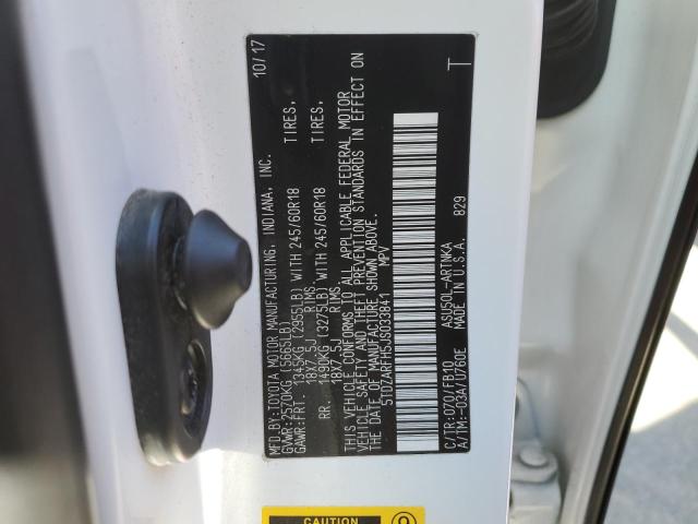 Photo 14 from auction – 2018 TOYOTA HIGHLANDER with VIN 5TDZARFH5JS033841