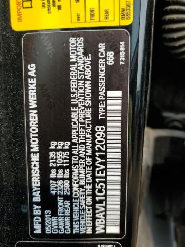 Photo 14 from auction – 2014 BMW X1 XDRIVE2 with VIN WBAVL1C51EVY12098