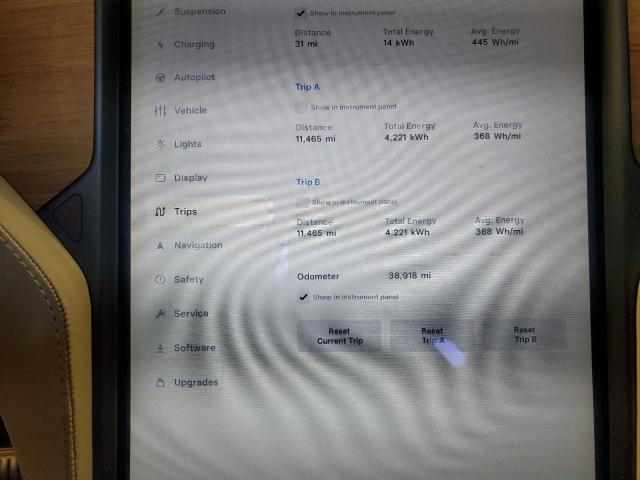 Photo 9 from auction – 2019 TESLA MODEL X with VIN 5YJXCAE25KF147067