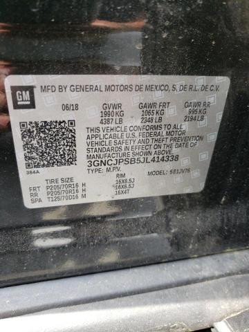 Photo 14 from auction – 2018 CHEVROLET TRAX 1LT with VIN 3GNCJPSB5JL414338