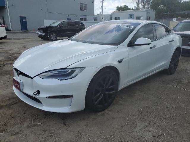 TESLA MODEL S 2021 with VIN 5YJSA1E6XMF452053 - Photo from auction