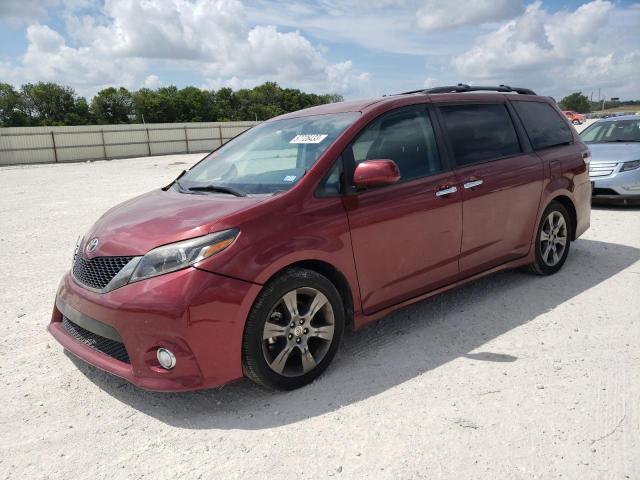 TOYOTA SIENNA SE 2016 with VIN 5TDXK3DC5GS763024 - Photo from auction