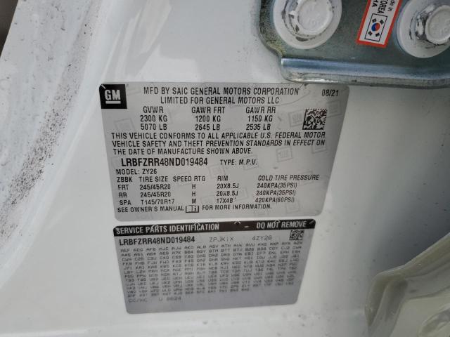 Photo 14 from auction – 2022 BUICK ENVISION A with VIN LRBFZRR48ND019484
