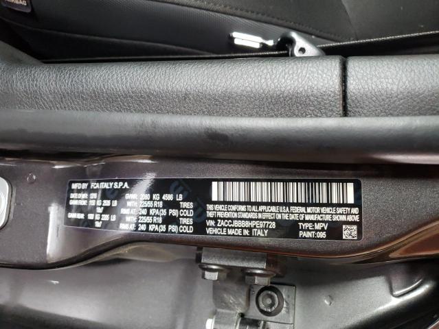 Photo 14 from auction – 2017 JEEP RENEGADE L with VIN ZACCJBBB8HPE97728