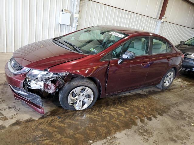 HONDA CIVIC LX 2013 with VIN 19XFB2F59DE254144 - Photo from auction