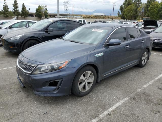 KIA OPTIMA HYB 2014 with VIN KNAGM4AD1E5067838 - Photo from auction