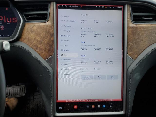 Photo 9 from auction – 2021 TESLA MODEL S with VIN 5YJSA1E2XMF426632