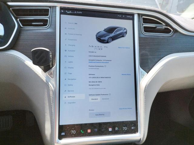 Photo 9 from auction – 2015 TESLA MODEL S 70 with VIN 5YJSA4S24FF095846
