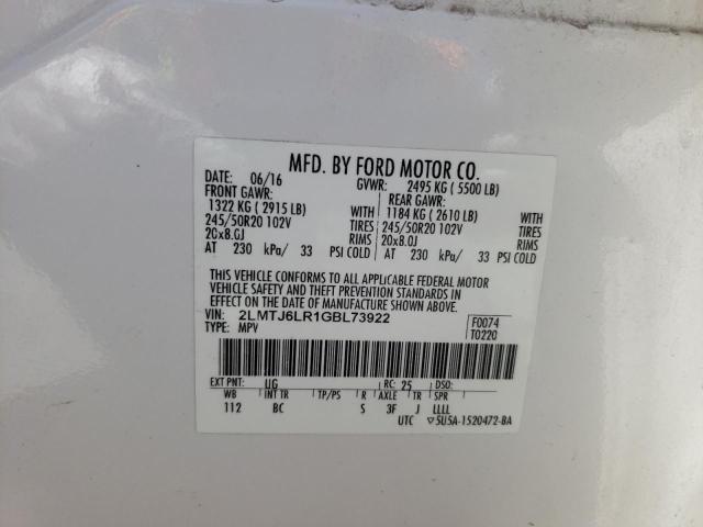 Photo 14 from auction – 2016 LINCOLN MKX RESERV with VIN 2LMTJ6LR1GBL73922