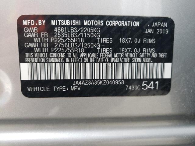 Photo 14 from auction – 2019 MITSUBISHI OUTLANDER with VIN JA4AZ3A35KZ040958