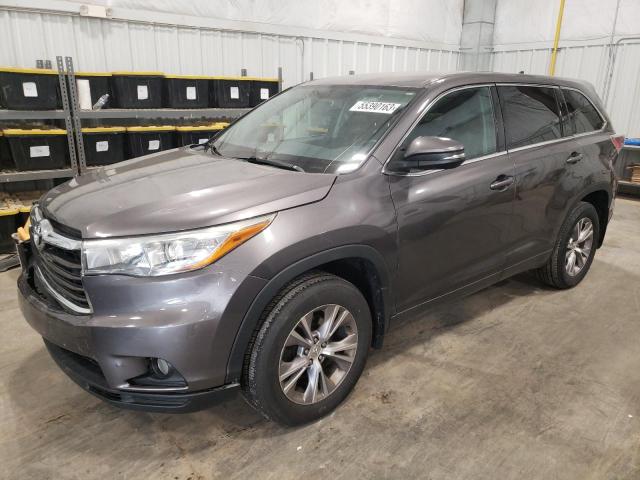 TOYOTA HIGHLANDER 2015 with VIN 5TDBKRFH3FS177684 - Photo from auction