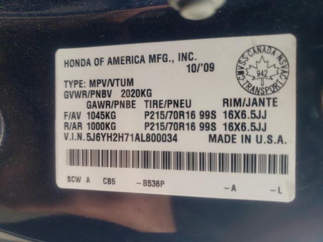 Photo 14 from auction – 2010 HONDA ELEMENT EX with VIN 5J6YH2H71AL800034